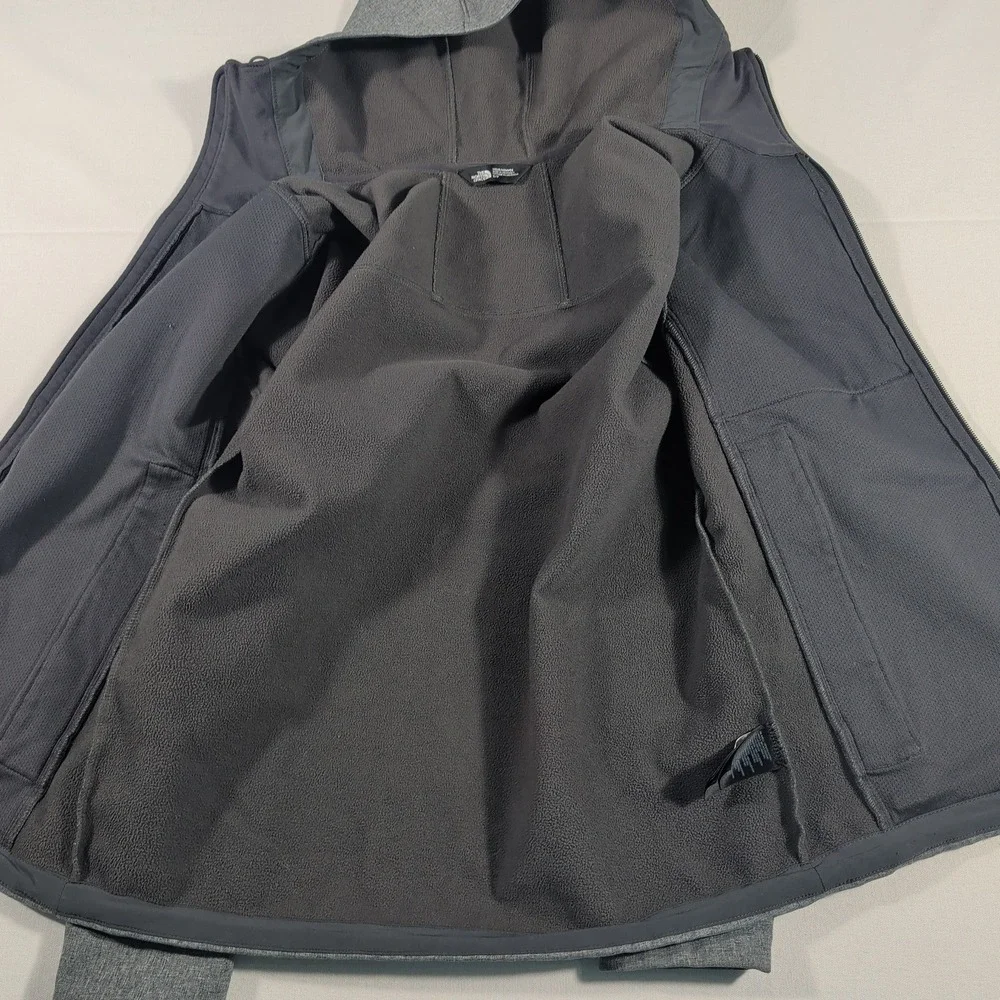 The North Face Jacket Mens S Gray WindWall Apex Hooded Softshell Polyester